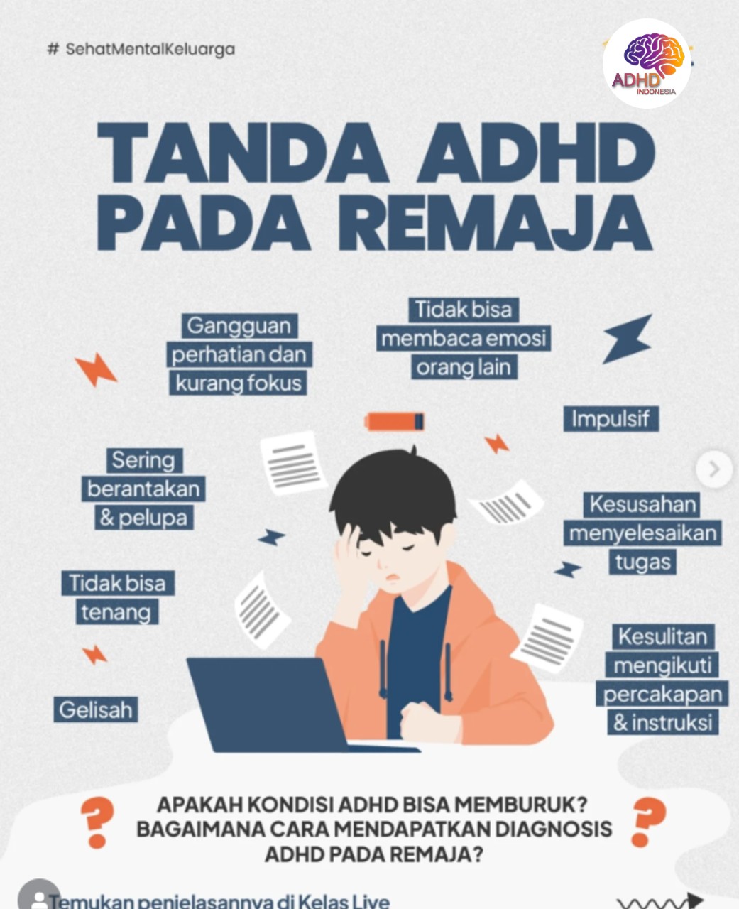 Screening ADHD Non-Diagnostik: Edukasi Awal bagi Orang Tua di Kabupaten Gunung MAS