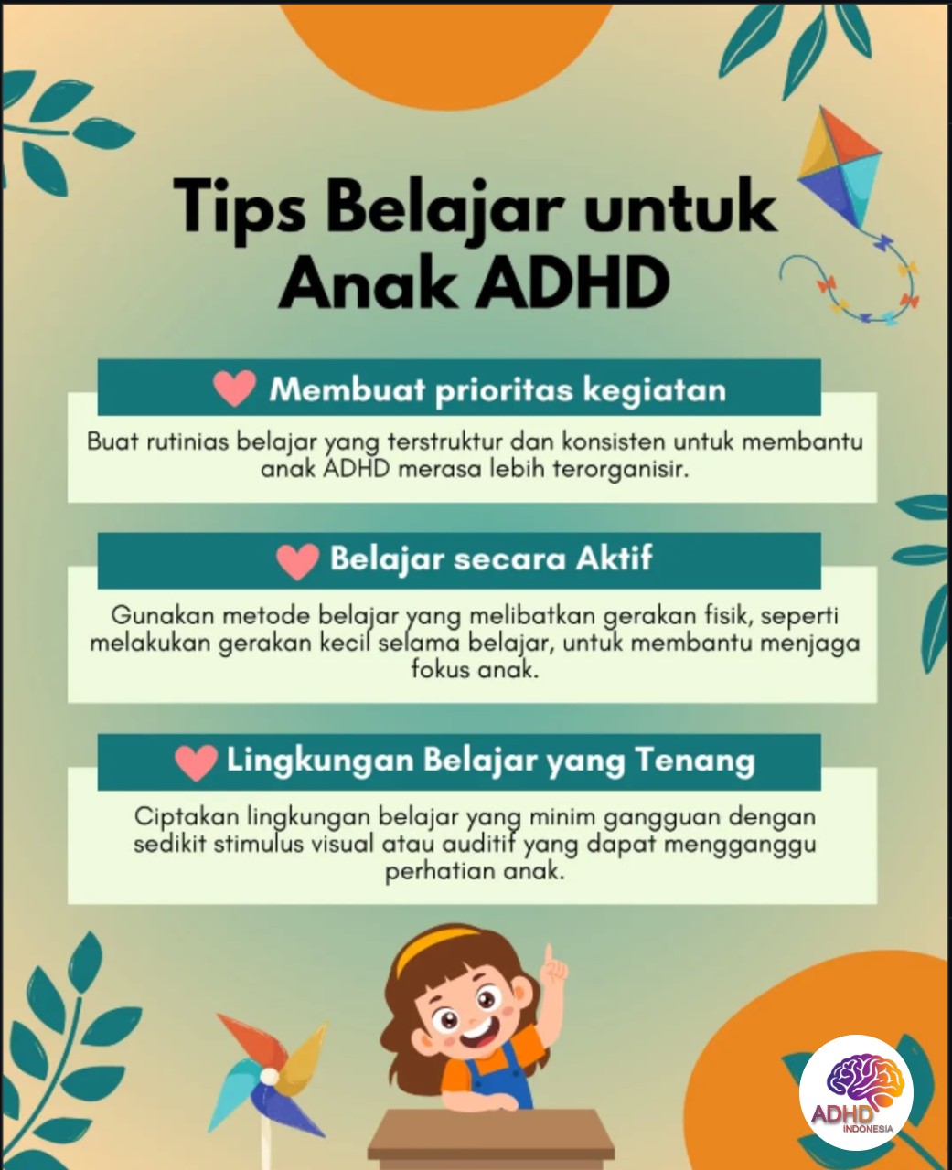 Strategi Belajar yang Cocok untuk Anak ADHD di Kabupaten Gunung MAS